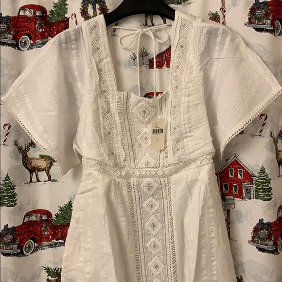 Anthropologie Alene Embroidered lace midi dress 2 - Picture 7 of 11